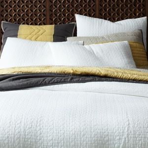 West Elm Duvet Cover (White)-King/Cal King
